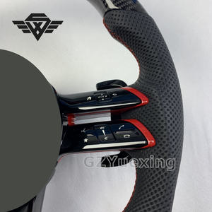 Nuevo estilo volante de coche de fibra de carbono para Mercedes Benz 809 W204 W205 W211 W212 W222 AMG GT GLE CLA a E S C <span class=keywords><strong>G</strong></span> clase C63 - Product Image 3