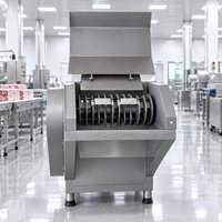 Machine automatique de découpe de cubes de viande congelée en acier inoxydable pour lignes de transformation de bœuf, porc et poulet