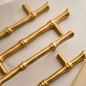 Tre Hình Dạng Đồ Nội Thất Ngăn Kéo Xử Lý Vàng Brass Lỗ Duy Nhất Núm Đồng Tủ Giày Tủ Kéo Cho Nhà Bếp Tủ - Product Image 3