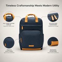 Sac à dos pour ordinateur portable multifonctionnel résistant aux chocs avec logo personnalisé, pour les trajets quotidiens, sac professionnel pour le bureau, sac professionnel pour les affaires