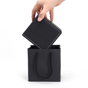 Boîte à bijoux en cuir PU mat de haute qualité, boîte à montres ronde exquise, support pour logo personnalisé, étui à montres en gros - Product Image 3