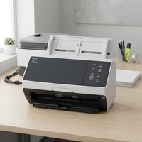 Scanner A4 Gigabit Ethernet FI-8150, recto-verso, 50 ppm, 100 ipm, double CIS, 600 dpi, USB 3.2, pour bureau