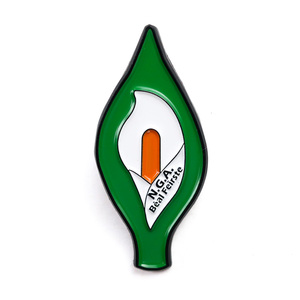 Pin de Solapa con Diseño de Lirio de Pascua con Banderas Tricolor de Irlanda y Estrellas, Pin de Solapa Irlandés Repúblico - Product Image 1