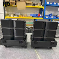 Altavoz Line Array Profesional Popular de Doble Canal con Doble Woofer Lineal de 8 Pulgadas, Imán de Neodimio, Impedancia de 8 Ohmios