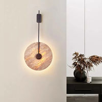 Lámpara de Pared LED Moderna Artística, Lámpara de Noche de Piedra Amarilla, para Sala de Estar, Fondo de TV, Pasillo, Escalera, Regulable, Creativa