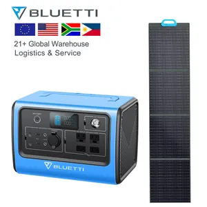 Bluetti EB70 Power Station PV120 Solar Panels UPS Portable AC Charging With Solar For Oot Door