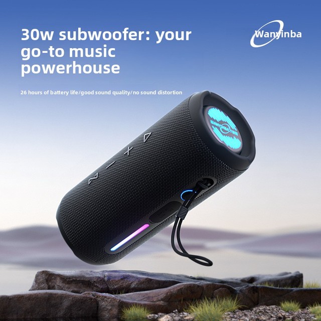 M6 Edition for Speaker-Silicone Waterproof Dustproof Drop-Resistant Outdoor Sports Portable Car Cycling Super Bass Home
