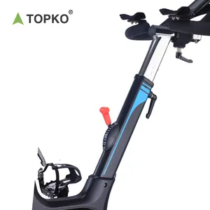 TOPKO Commercial Home Use Indoor Flywheel Magnetic Spin Bike Portable Black Exercise Gym Master Fitness Spin Bike