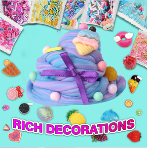 24Pcs <b>DIY</b> Non-Sticky Slime <b>Kit</b>: Super Soft Cherry Butter Fluffy Slime Set. Craft Toy for Kids. Stress Relief & Party Favors. - Product Image 5