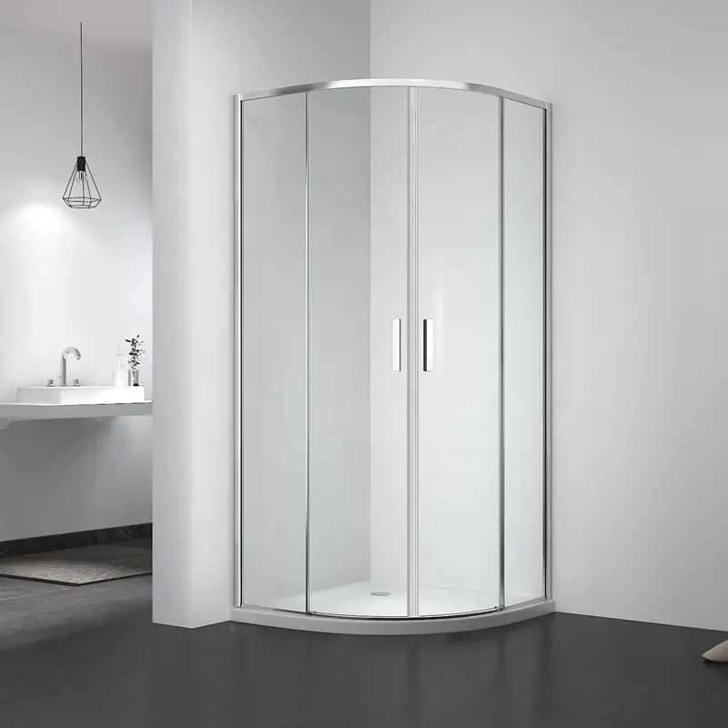 Квадратная рама душевая кабина корпус в эстетическом стиле стеклянная ванная комната