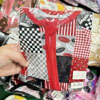 Kotak Misteri Piyama Bayi Bambu Motif Natal dengan Desain Sapi Highland, Resleting Dua Arah, Unisex, MOQ Rendah, 2026