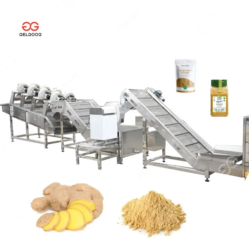 Ligne de production de poudre de curcuma Gelgoog Machine de traitement d'épices au gingembre Offre Spéciale