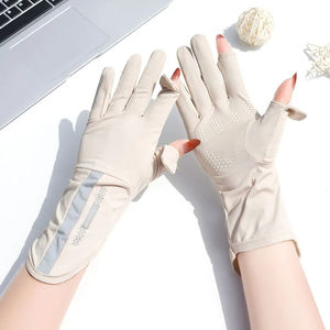 Guantes de Verano al por Mayor para Mujer, Finos, de Seda Helada, Anti-UV, con Pantalla Táctil, para Conducir, Antideslizantes, Transpirables, UPF 50 - Product Image 5