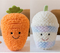 Peluche de simulation mignonne en forme de fruits et légumes, jouet de lancer pour mariage, poupée pour enfants, polyester, 23 cm, rembourrage en coton PP, vente en gros