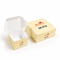 Caja de Papel Desechable Personalizada para Donuts, Soufflé, Cupcakes, Galletas, Pasteles Dulces, Caja de Empaque para Macarons y Postres