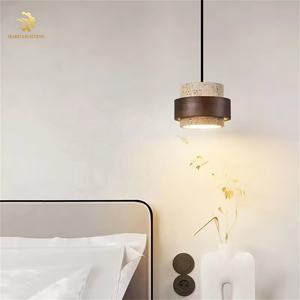 Luxe Moderne Minimaliste LED Lampe Jaune Pierre Pendentif Lumière pour Couloir Chambre Balcon Salon Plafond Décoration - Product Image 2