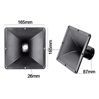 Haut-parleur carré professionnel 165 * 165 mm, cornet de haut-parleur à haute fréquence, haut-parleur à haute fréquence à 44 noyaux, cornet d'amplification en plastique