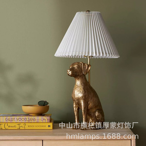 Lampada da Tavolo Creativa a Forma di Animale in Resina Pawdia, Lampada Decorativa <span class=keywords><strong>Gatto</strong></span> Cane per Comodino, Luce d'Atmosfera per Soggiorno e Camera da Letto, Guangdong - Product Image 3