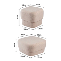 Boconcept décor à la maison meubles petit coin boucle pouf tabouret chaise pour salon