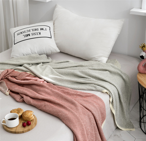 Acceptez la couverture tricotée 100 % coton doux personnalisée pour la décoration des enfants et de la maison Voyage <span class=keywords><strong>KN</strong></span> - Product Image 5