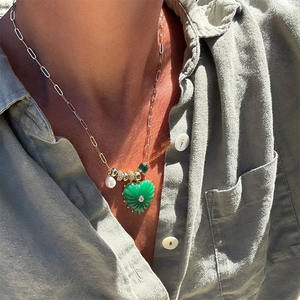 Collar con Colgante de Piedra de Corazón, Joyería de Moda de Europa y Estados Unidos, Accesorios de Moda - Product Image 1