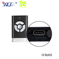 YET2194-SE Llave Universal de Clonación para Almacenamiento de Energía, 433Mhz, Código Fijo y Variable, Marcas, 4 Botones con USB para Puerta de Garaje