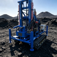 Machine portable de forage de puits d'eau LY150 sur roues, diesel 22 CV, hydraulique, profondeur 200 m