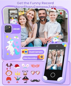 Çocuklar akıllı telefon hediye oyuncaklar noel doğum günü hediyeleri <span class=keywords><strong>Mini</strong></span> akıllı telefon oyuncaklar öğrenme oyunları çift çocuk telefon kamera - Product Image 6