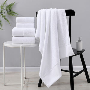 شعار مخصص مطرز عضوي قطن أبيض فندق حمام فاخر فندق وجه يدوي مناشف غسيل للحمام - Product Image 1