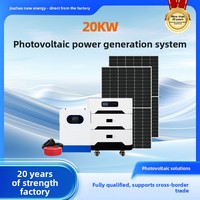 Kit de système d'énergie solaire domestique 15 kW, modèle 15 kW, panneau en silicium monocristallin, batterie lithium-ion MPPT, montage sur toit