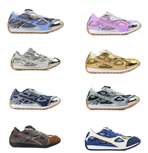 Chaussures de course décontractées basses Bottega Veneta Orbit de haute qualité, très vendues, baskets rétro argentées, mode unisexe printemps/été - Product Image 1