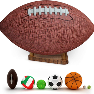 Support mural rustique marron durable pour ballons <span class=keywords><strong>de</strong></span> sport (<span class=keywords><strong>basket</strong></span>, football, volley, rugby) – Idéal pour la <span class=keywords><strong>cuisine</strong></span> - Product Image 4