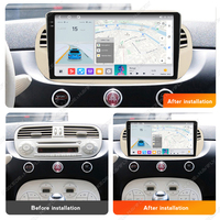 MEKEDE-Reproductor multimedia M6 para coche, navegador GPS de 8 núcleos, 12 + 256G, Android Car-play, FM, AM, BT5.0, para Fiat 500