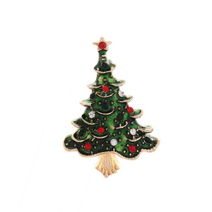 <b>Christmas</b> Brooches Alloy Snowman Reindeer Bell Santa Decorations Unisex Fashion Accessory - Product Image 5