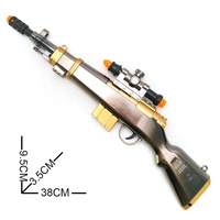 Pistola eléctrica de juguete personalizable con luz y sonido, rifle de francotirador con vibración 98K, pistola eléctrica para niños