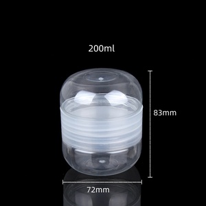 Double Sided Clear <strong>Plastic</strong> PET <strong>Jar</strong> Creative Design for <strong>Sweets</strong> Candy Nuts Beans Foods Tea Flower Airtight Seal Middle Close - Product Image 6