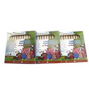 Material Escolar y de Oficina, Juego de Caja de Lápices de 12 Colores con Logotipo Personalizado Impreso, para Niños - Product Image 2