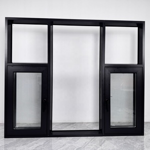 Fenêtre <span class=keywords><strong>à</strong></span> battants contemporaine avec <span class=keywords><strong>profil</strong></span>é en aluminium <span class=keywords><strong>à</strong></span> <span class=keywords><strong>rupture</strong></span> <span class=keywords><strong>de</strong></span> <span class=keywords><strong>pont</strong></span> <span class=keywords><strong>thermique</strong></span> pour une isolation <span class=keywords><strong>thermique</strong></span> supérieure - Product Image 1