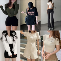 2026 Vêtements en gros de stock d'usine à prix réduit, assortiment en vrac, expédition, Blusas, Tops, Robes, Balles, Usagés