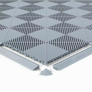Click Lock Interlocking <b>Plastic</b> Floor Mats Waterproof Durable <b>Plastic</b> Tiles for Auto Details Shop Garage Workshop <b>Flooring</b> - Product Image 5