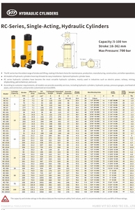 Vente chaude 2026 : Vérins hydrauliques professionnels à simple effet avec course de 209 mm, vérin hydraulique à huile - Product Image 2