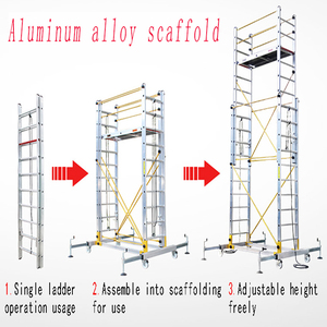 Hot Selling Aluminum Alloy Mobile <strong>Extension</strong> Scaffolding Multifunctional Telescopic Scaffolding <strong>Tower</strong> - Product Image 1