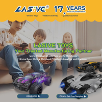 LASIVE TOYS Coche de Control Remoto de 2.4GHz para Escalar Paredes con Luces LED, Modo Dual para Piso y Pared, Coche RC de Carreras, Juguete de Coche, Regalo para Niños