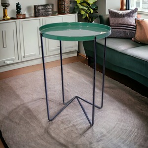 Customizable Modern Style Green Color <b>Round</b> Pure Metal Coffee <b>Table</b> for Indoor Outdoor Gym Use for Home Living Room - Product Image 3