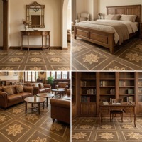 Parquet Artistique en Bois Massif Style Versailles Personnalisé - Prix de Gros, Faible MOQ