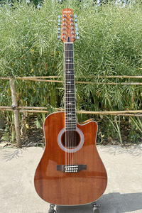 גיטרה אקוסטית חשמלית בעלת 12 מיתרים, <span class=keywords><strong>41</strong></span> אינץ', מעץ מהגוני, מתוצרת Boult Brand, למתחילים, תלמידים ומקצוענים - Product Image 2