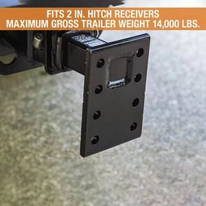 AMBITION <span class=keywords><strong>Crochet</strong></span> de remorquage personnalisable à plusieurs positions, 3 positions, montage sur <span class=keywords><strong>crochet</strong></span> à rotule, récepteur de 2 pouces, tige de 9 pouces, robuste - Product Image 6