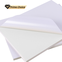 A4 blanche brillante A4 étiquette étanche pleine feuille avec doublure jaune papier auto-adhésif sans bois pour imprimante à jet d'encre et laser