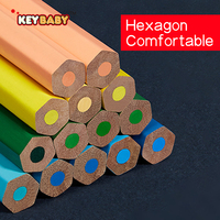 Crayons de couleur STOCK, papeterie, 12 pièces, fournitures artistiques, ensemble de crayons de couleur pour enfants, crayons de couleur écologiques