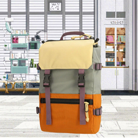 Sac à dos scolaire pour adolescents garçons et filles, 15,6 pouces, étanche, 20-35L, avec chargeur USB, design géométrique tendance, fermeture éclair, en polyester, compartiment externe